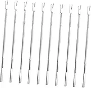 20pcs Seafood Pick Appetizer Forks Shrimp Fork Crab Forks Seafood Tools Crab Crackers Lobster Fork Picks Crawfish Fork Picks Crab Picks Crab Needle Nutcracker Needle Silver MOLUCKFU