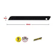 2 Packs OLFA ABB-10B Blades 9mm Ultra Sharp Black Snap-off Utility Knife Blade