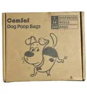 ComSaf Dog Poop Bags Strong poop bags pack Off 1 Dispenser 14 Rolls 280 Bags New