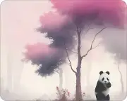 Panda Art Painting Mousepad Mouse Pad