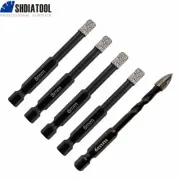 5pcs/set Diamond Drilling Bit Set Core Bit Hole Saw Cutter Plus Hole Opener 6mm