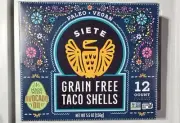 Siete Gluten & Grain Free Paleo Vegan Taco Shells Non GMO Soy & Dairy Free