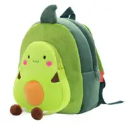ANYKIDZ 3D Yellow Avocado Kids School Backpack Cute Cartoon Animal Style Children Toddler Plush Bag Perfect Accessories For Boys and Girls