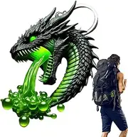 [Generic] Small Dragon Keychain,Acrylic Gradient Backpack Charm - Portable Dragon Ornament, Chinese Style Pendant for Bag, Purse, Backpack