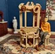Half (1:24) Scale Miniature Hall Tree coat rack hat rack for Dollhouse or