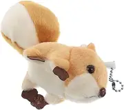 Kisangel Squirrel Plush Keychain Cute Cartoon Animal Pendant Soft Stuffed Key Ring for Bags Backpacks Clothing Decor Present for Special Occasions Versatile Accessory