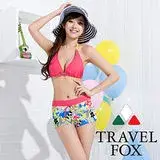 在飛比找遠傳friDay購物優惠-【夏之戀TRAVEL FOX】夏日風情比基尼三件式泳衣(C1