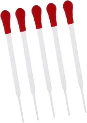 KESOTO 5 Pieces Clear Glass Pipette Pipet Dropper Dispensing Liquids Lab 14cm