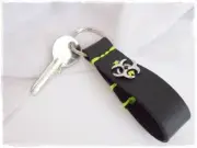 Biohazard Keyfob Sci-Fi Leather Keychain Zombie Apocalypsh Keychain Apocalypse