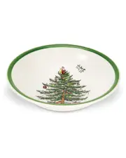 Spode Set of Four Christmas Tree Cereal/Oatmeal Bowls