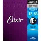 2 SETS Elixir 80/20 Bronze Polyweb Acoustic Guitar Strings Light (12-53) / 11050