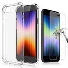 Flexible TPU Cover with Air-Guard for Apple iPhone SE 3rd, Case & Glass Screen