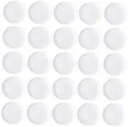 Toyvian 50pcs Children's Art Paper Plates White Disposable Thick Pulp Ideal for Painting and Graffiti Trays
