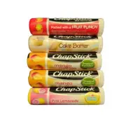 Lot of 5 Chapstick Fruit Punch Mango Sunrise Pink Lemonade Cake Batter Sealed