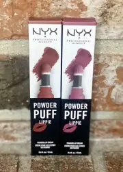 Set Of Two NYX Powder Puff Lippie In Pop Quiz And Moody