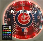 Cubs RGB Led Clock