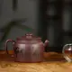宜興紫砂壺套裝小茶壺純手工刻花五牛單人泡茶壺球孔家用正宗茶具
