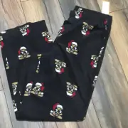 Poop Emoji Poo with Santa Hats Soft & Comfy Fleece Soft & Warm Lounge Pants PJ