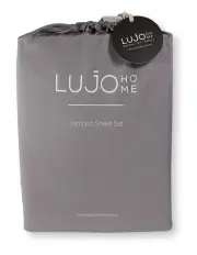 [Lujo Home] Bamboo Sheets Mid Grey