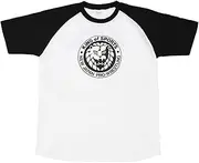 新日本プロレスリング(New Japan Pro-Wrestling) New Japan Pro Wrestling Lion Mark Classic Logo Raglan T-Shirt, Black
