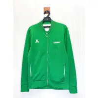 在飛比找蝦皮購物優惠-Le coq sportif 公雞 綠色雙面Logo運動外套