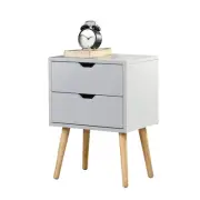 Sweetgo End Side Table Nightstand with Storage Drawer -Fashion Modern Assembl...