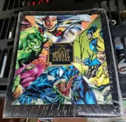 Sealed 1995 FLAIR MARVEL ANNUAL BINDER, BASE SET 1-150, 3 ULTRA CARDS 6 BY 10