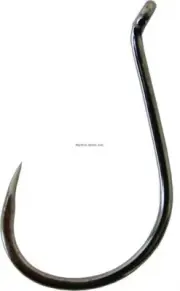 Gamakatsu Octopus Hook #2 Needle Point Offset Ringed Eye NS Black 8/pack 75409
