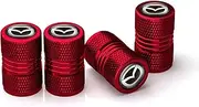 Tire Valve Stem Caps Fit for Mazda CX-5 CX-7 CX-8 M6 MX5 RX7 RX8 A8 CX9 MX6 R3 M2 M3 M5 Cars.Air Valve Caps Suit for Most Car Truck SUV Wheel Accessories 4pcs Red