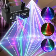 Animation DMX Full RGB Laser Beam Scanner Projector Lamp Dance Disco Stage Light