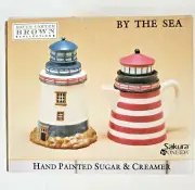 Sakura By The Sea Creamer & Sugar Bowl Set David Carter Crown Oneida New in Box