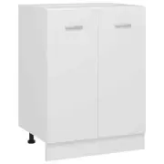 Wooden Kitchen Bottom Cabinet Storage Shelf Cupboard White 60x46x81.5cm