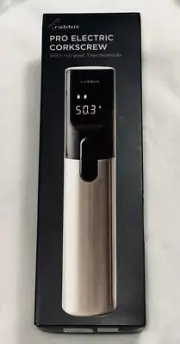 BRAND NEW Rabbit Pro Rechargeable Electric Corkscrew with Infrared Thermometer