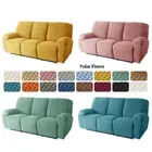 1 3 Seater Split Polar Fleece Recliner Sofa Covers Elastic Lazy Boy Chair Cover