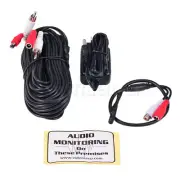 CCTV Security Camera Mic Kit Mini High Sensitive Audio Microphone RCA Output CN8