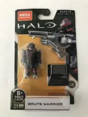 Mega Construx HALO Infinite 12 Pro Builders Brute Warrior 21 Pieces 2 Inch