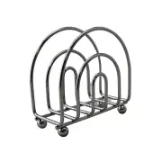 Silver Finish Metal Classic Napkin Holder For Kitchen Counter Tops Chrome