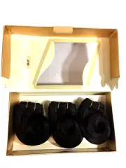 ZURY 100% Human Hair ULTRA BODY 3 PC Weaving Hair 8" Tangle Free Color 2