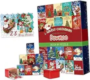 [koolsoo] Advent Calendar 2023 Xmas Jigsaw Puzzles 24 Day Christmas Puzzle Calendar Premium Home Decoration Scene Props Funny Game Gift