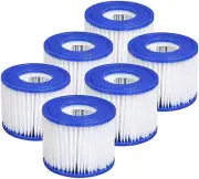 6x For Bestway Lazy Lay-Z Spa Filter VI Cartridge, Hot Tub Spa Swimming Pool