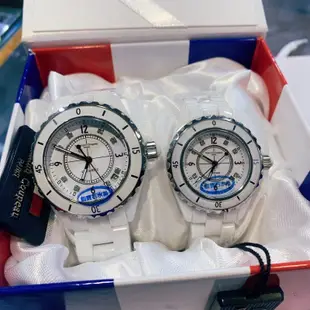 💋Juicybaby✨范倫鐵諾 Valentino Coupeau白色陶瓷精品錶女錶情侶對錶 公司貨 保固一年 快速出貨