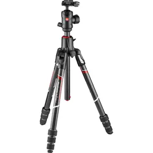 MANFROTTO 曼富圖 Befree GT XPRO Carbon 反折式碳纖維三腳架套組 (公司貨) MK BFRC4GTXP-BH 橫置中軸 載重10公斤