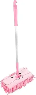 iplusmile Mini Mop Cleaner Toy, Small Mop Cleaning Set Pretend Role Play Household House Keeping Playing Learning Toys Present for Boy Girls, Pink
