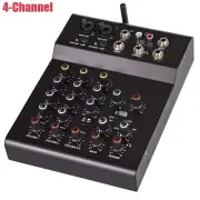 4-Channel Desktop Mixer Live Sound / Recording with Bluetooth USB Effects EQ