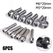 6 PCS Bolts-MTB Stem Screws M5/M6 Road Bike Cycle Parts High-precision Steel