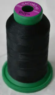 ISACORD 40, Machine Embroidery Thread 1000m 100% Polyester Colour 0020 BLACK