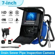 Snake Camera HD Drain 7" Screen Pipe Inspection Camera with 12pcs LEDs Light