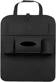 Seat Back Protector for Kids - Felt Waterproof Kick Mats for Car Seat Back with Multiple Pockets, Easy Installation Car Interior Storage Bag, Protective Cover for Auto, Vehicle