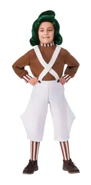Rubies Charlie & The Chocolate Factory Oompa Loompa Boys Dress Up Costume