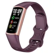 TODO Fitness Tracker Smart Watch BT 5.0 Body Thermometer Temperature BPM Monitor - Purple